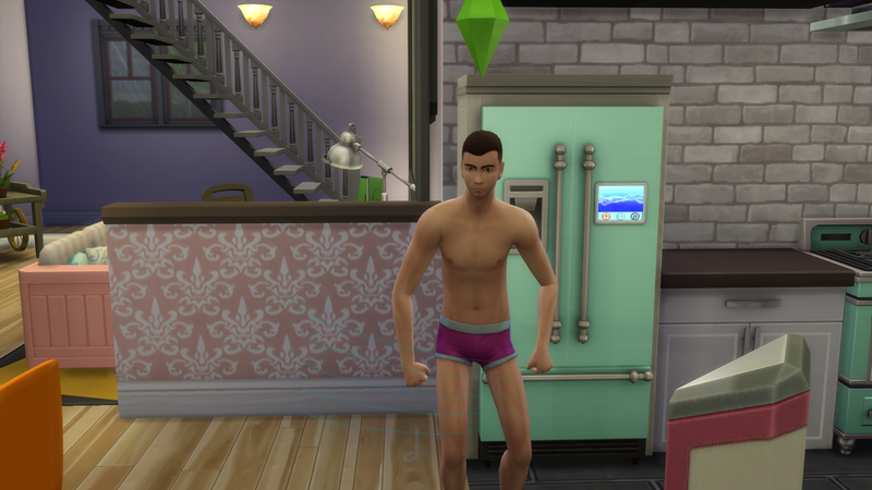 Mike started dancing in his underwear after breakfast, but he was tense, so he’s dancing ANGRILY.